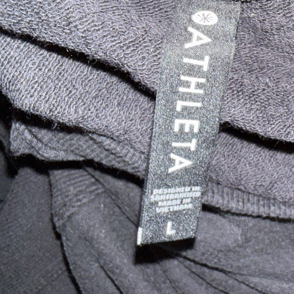 Athleta Faded Black Long Sleeve Sweatshirt Dress Size L - Picture 4 of 5